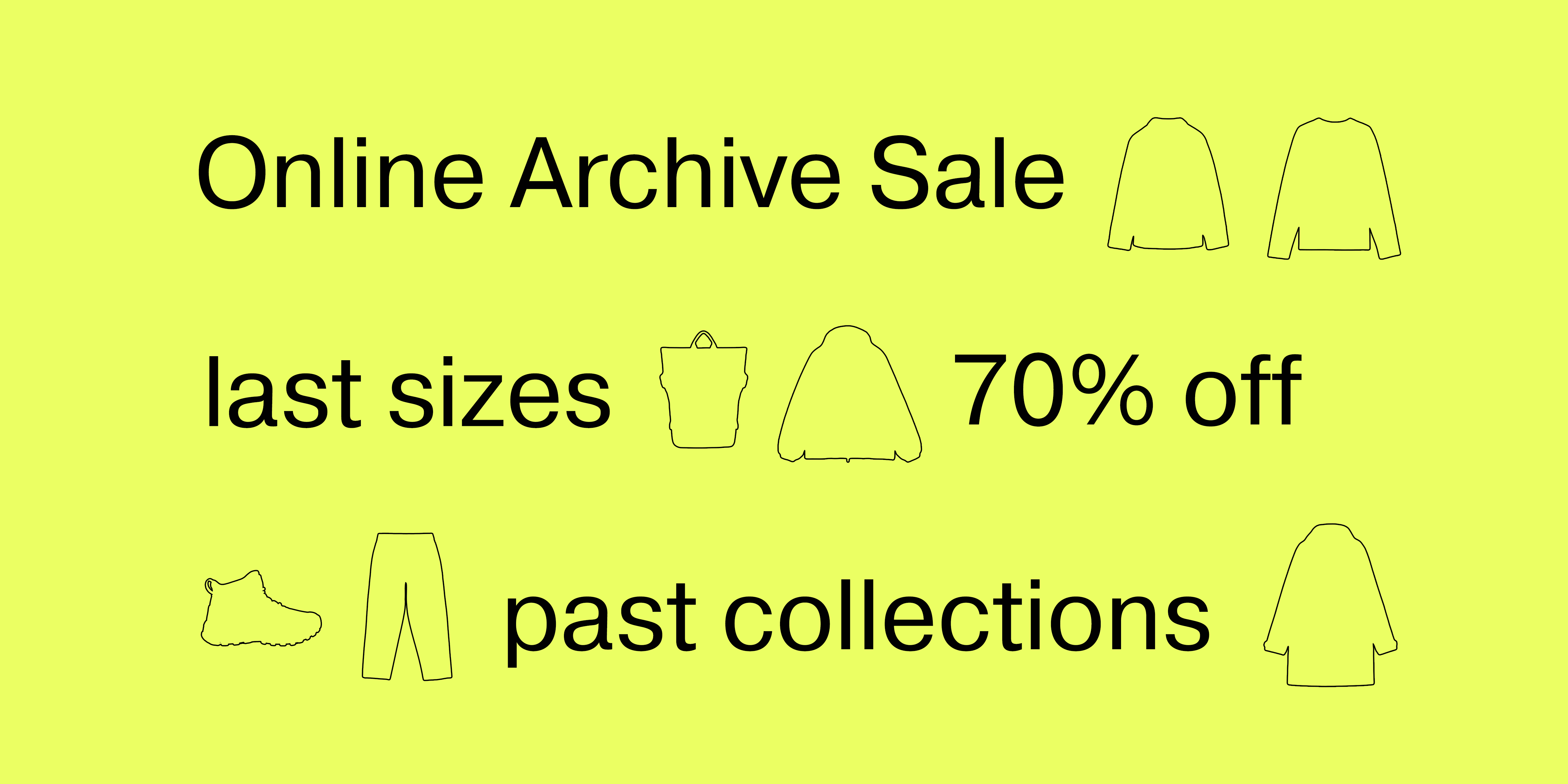 Online Archive Sale