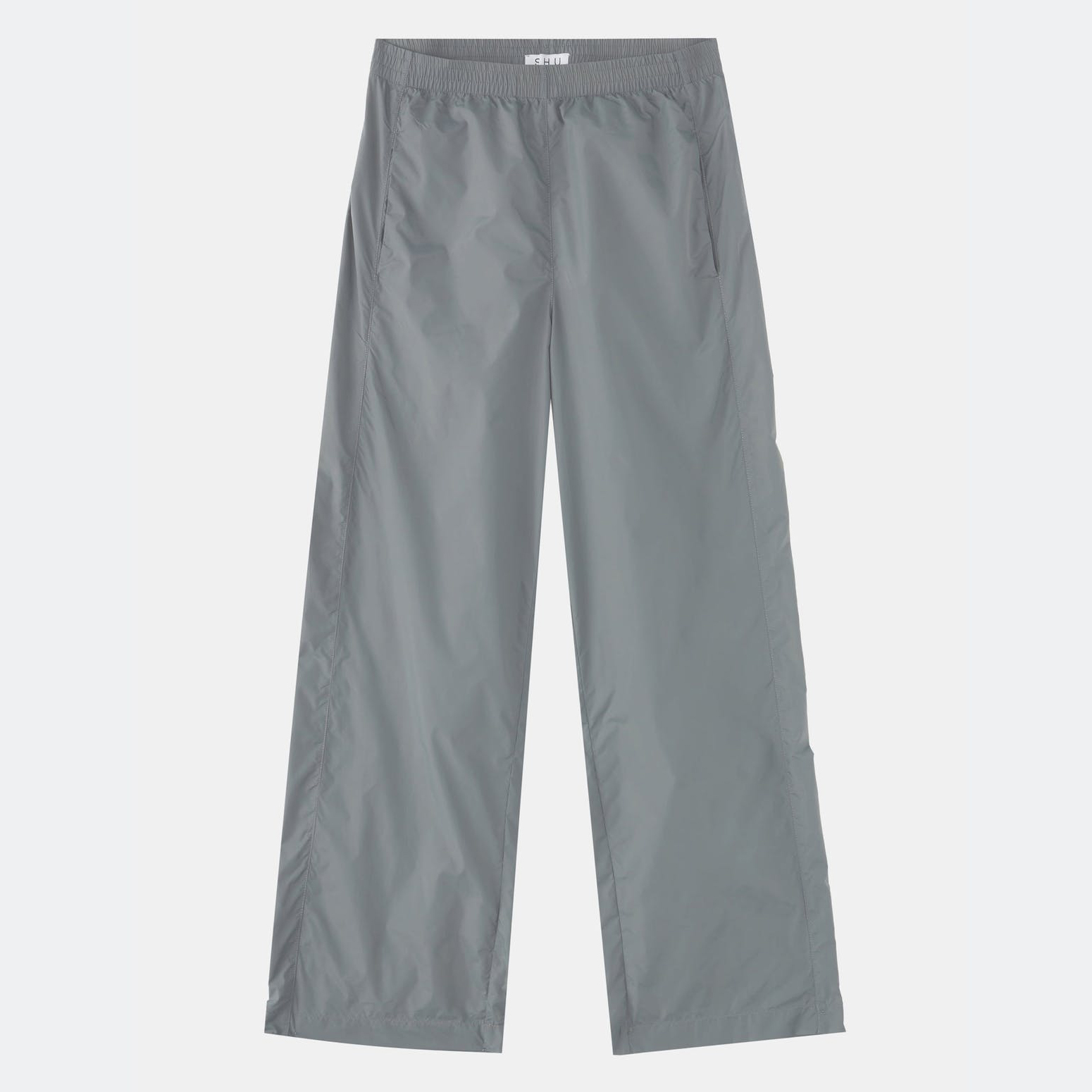 Nylon pants steel grey