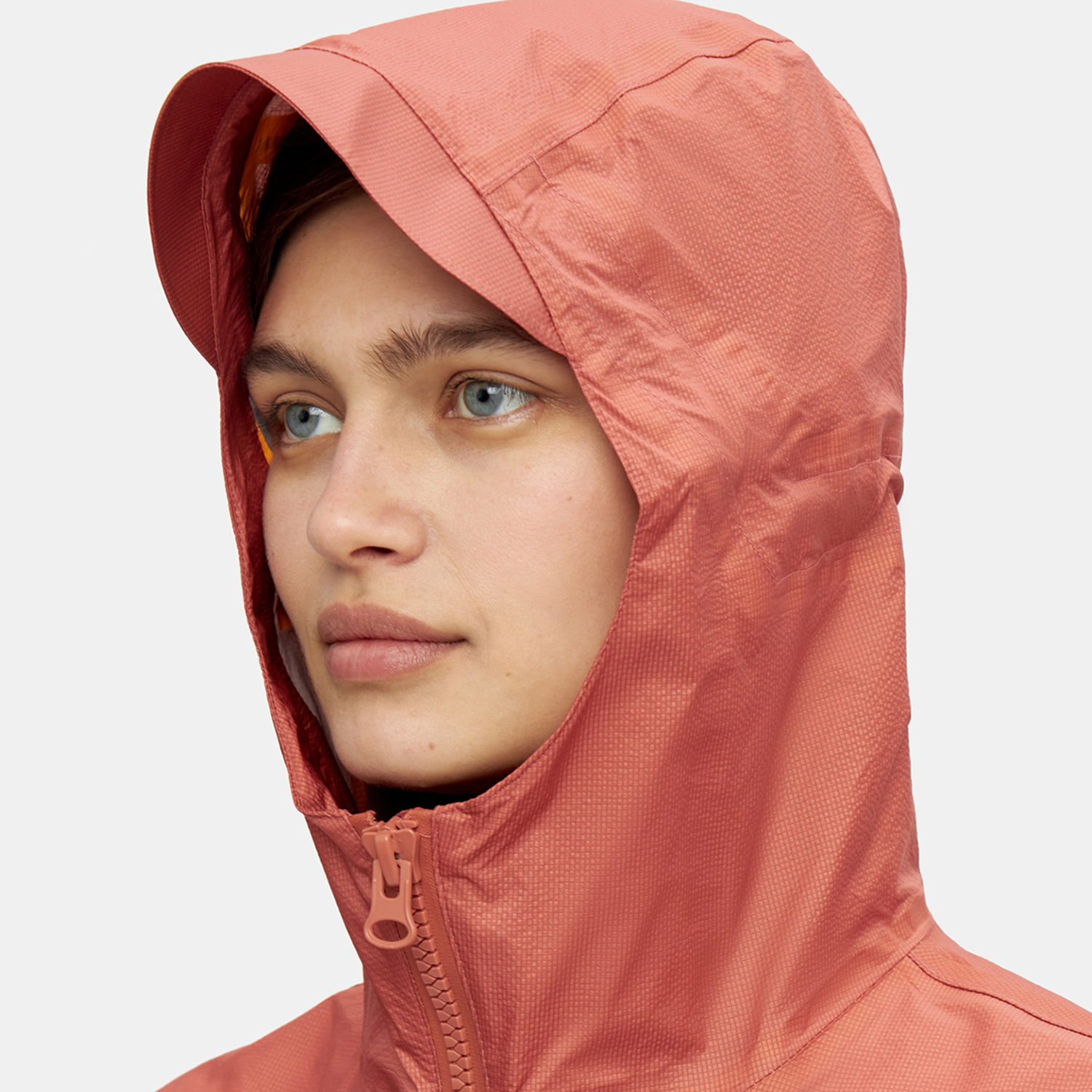 Oversize raincoat red